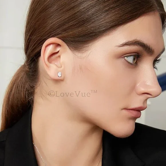 Certified 1ct. t.w. Diamond Oval Hidden Halo Stud Earrings VVS1 GRA Certified - Picture 8 of 16